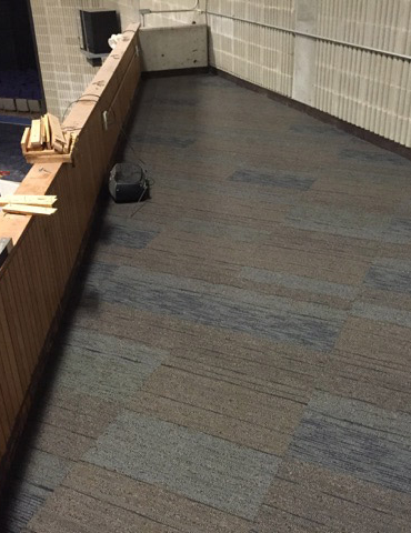 Style: Unscripted  Color: Talk Show - Carpet Tile Installation at Mount Wachusett Communtiy College Auditorium